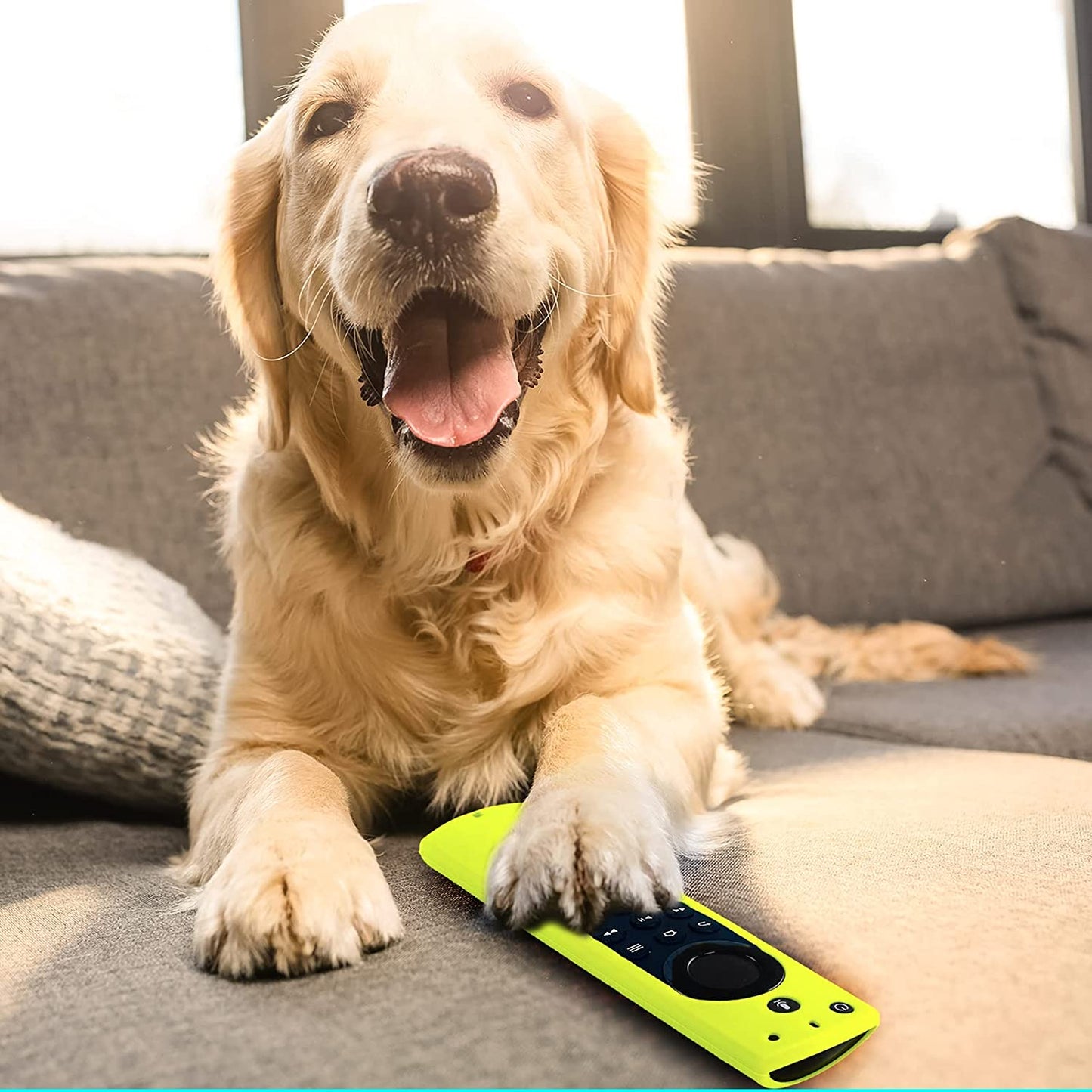 Glow-in-the-Dark Shockproof Silicone Case for Alexa Voice Remote - Compatible with Fire TV Stick 4K, Fire TV Stick, and Fire TV