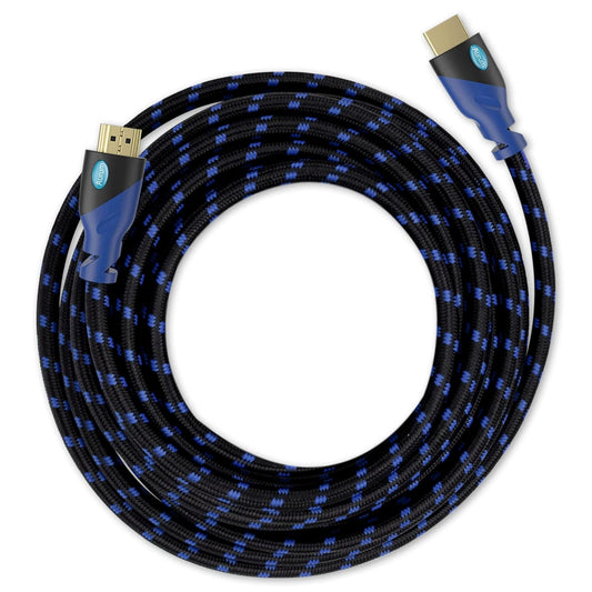 20FT High-Speed HDMI Cable 4K@60Hz Ultra HD with Ethernet, Braided Nylon & Gold Connectors, ARC, CL3 Rated - Compatible with TV, PC, Monitor, Laptops, PS3, PS4, PS5