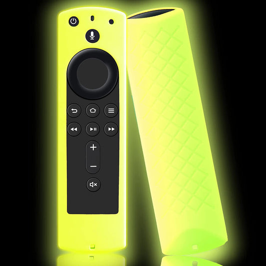 Glow-in-the-Dark Shockproof Silicone Case for Alexa Voice Remote - Compatible with Fire TV Stick 4K, Fire TV Stick, and Fire TV