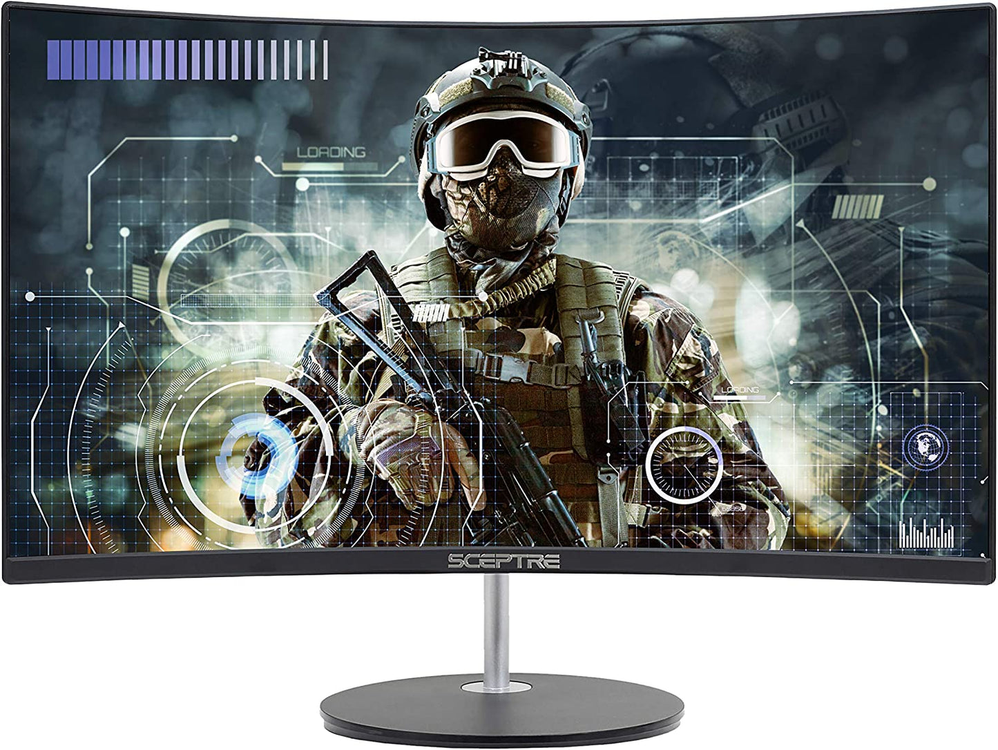 24-Inch Curved Gaming Monitor, 1080P, R1500, 98% sRGB, Dual HDMI, VGA, Built-In Speakers, VESA Mount Compatible, Black (C248W-1920RN Series)