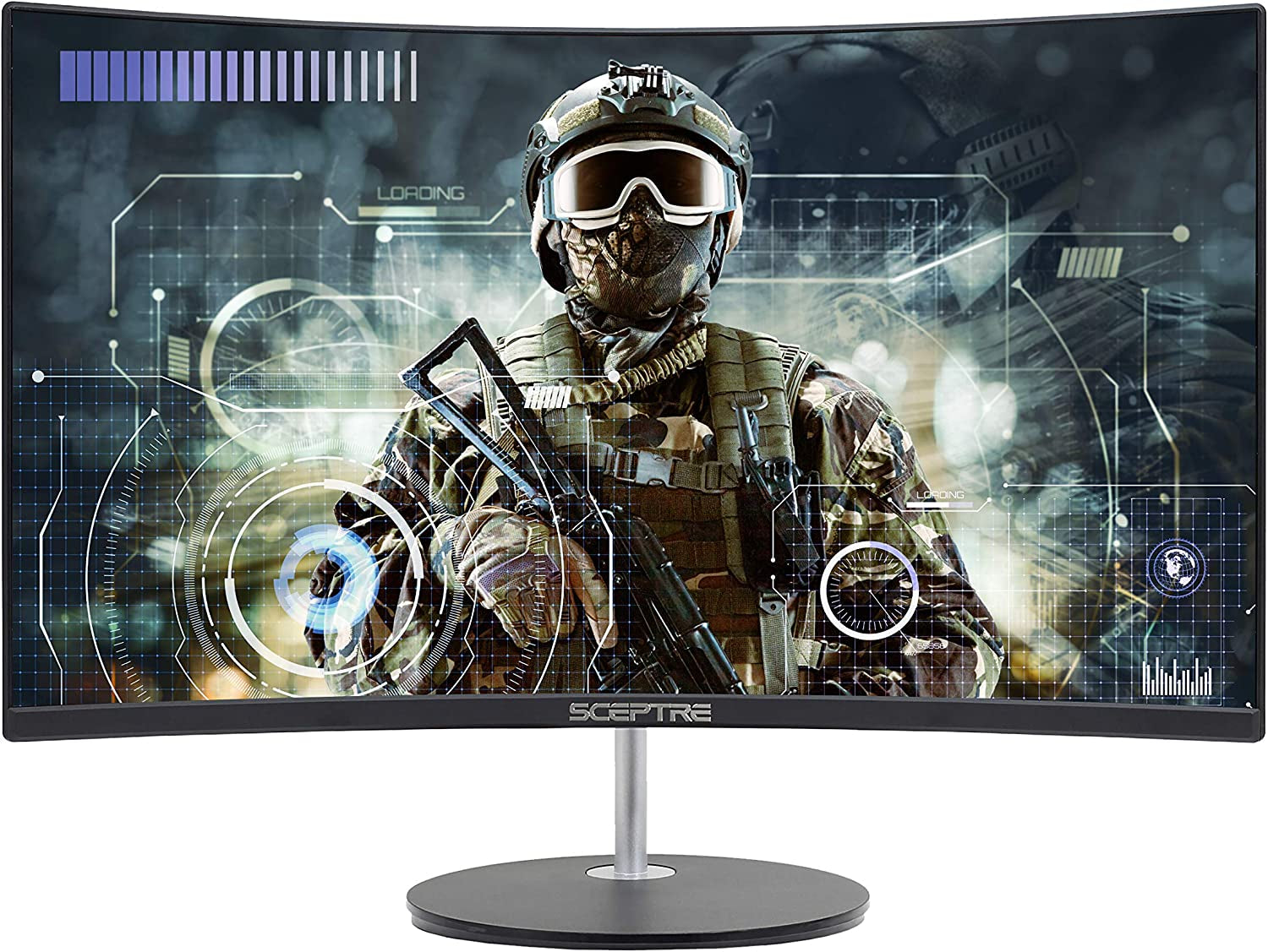 24-Inch Curved Gaming Monitor, 1080P, R1500, 98% sRGB, Dual HDMI, VGA, Built-In Speakers, VESA Mount Compatible, Black (C248W-1920RN Series)